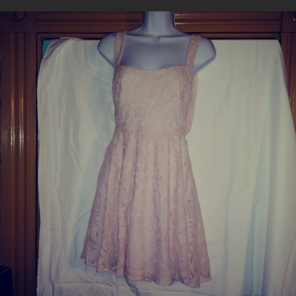 Free people dress light pink